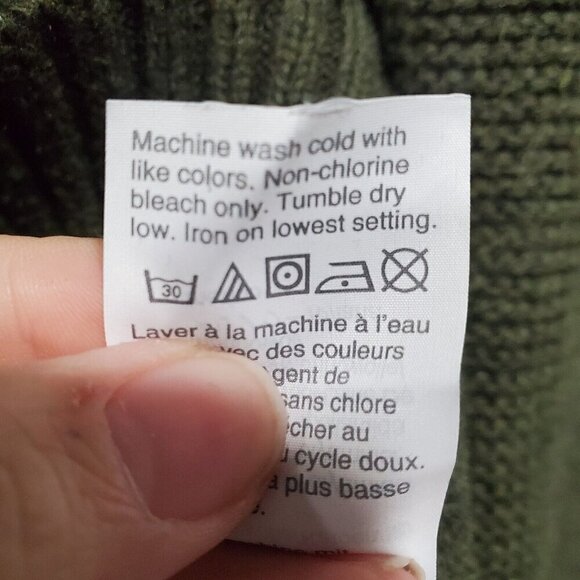 J Crew Women's Sweater Hunter Green Knit Turtleneck Long-Sleeved Wool Blend Sz S - Picture 10 of 14